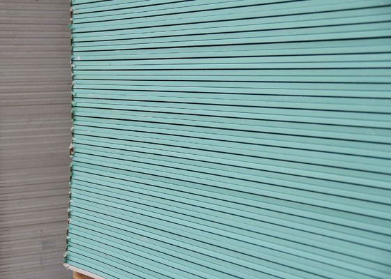 अच्छा मूल्य 1200 मिमी चौड़ाई ग्रीन जिप्सम बोर्ड पानी प्रतिरोधी प्लास्टर बोर्ड के लिए सूखी दीवार शीट और छत ऑनलाइन