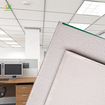 अच्छा मूल्य आधुनिक 8.5 मिमी पीवीसी झूठी छत पैनल 595X595Mm पीवीसी प्लास्टरबोर्ड आंतरिक सजावटी छत सजावट के लिए गिप्सम ऑनलाइन