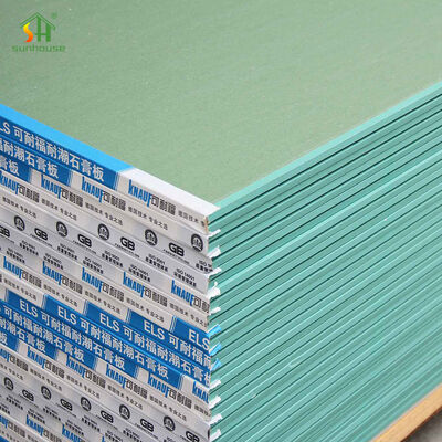 अच्छा मूल्य आधुनिक डिजाइन 5/8 इंच 1/2 इंच गैर-ज्वलनशील प्लास्टर पैनल जल प्रतिरोधी प्लास्टर सामग्री जल प्रतिरोधी प्लास्टरबोर्ड ऑनलाइन